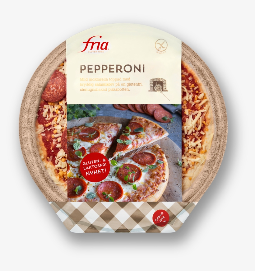 Gluten-free Pepperoni Pizza - Fria, transparent png