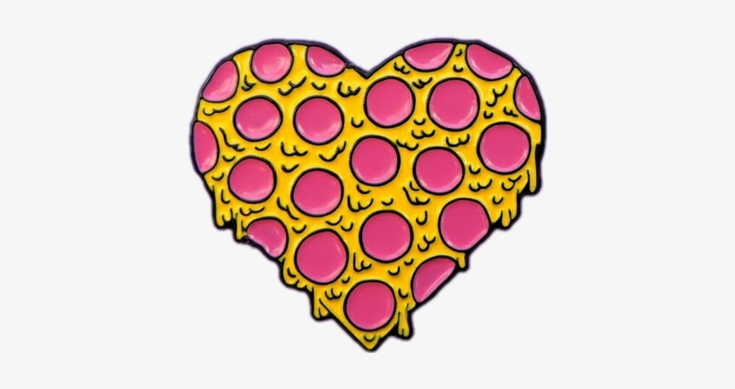 Jpg Freeuse Download Heart Pizza Clipart - Lapel Pin, transparent png