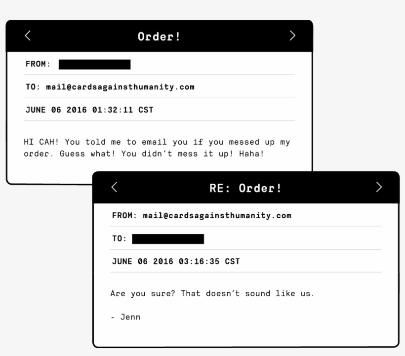 To Give You An Idea Of What You'll Be Doing, Here Are - Cards Against Humanity, transparent png