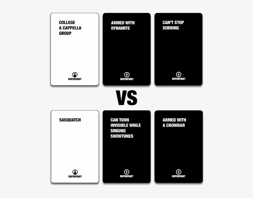 Imagine Cards Against Humanity Meets Apples To Apples - Super Fight Cards, transparent png
