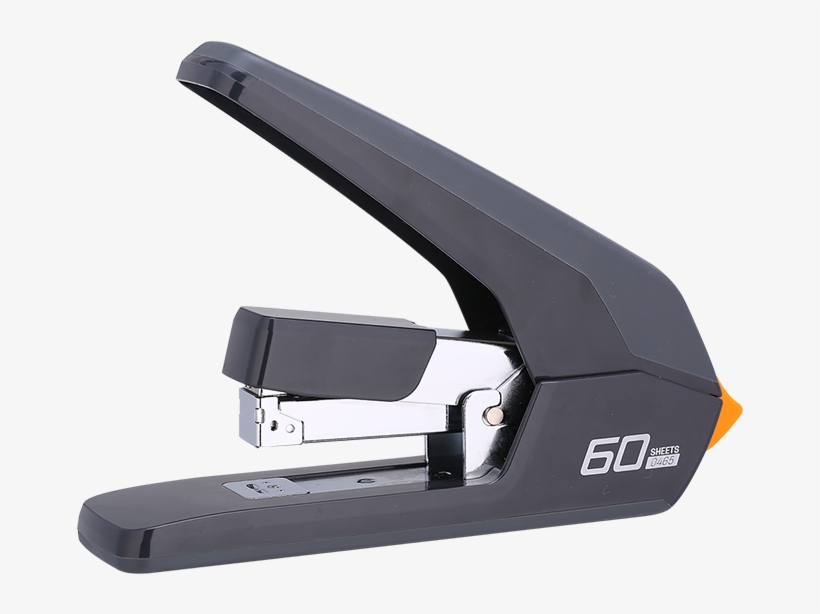 E0465 Black Effortless Heavy-duty Stapler 60sheets, transparent png
