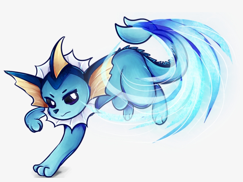 Vaporeon Used Aqua Tail - Vaporeon Tail, transparent png
