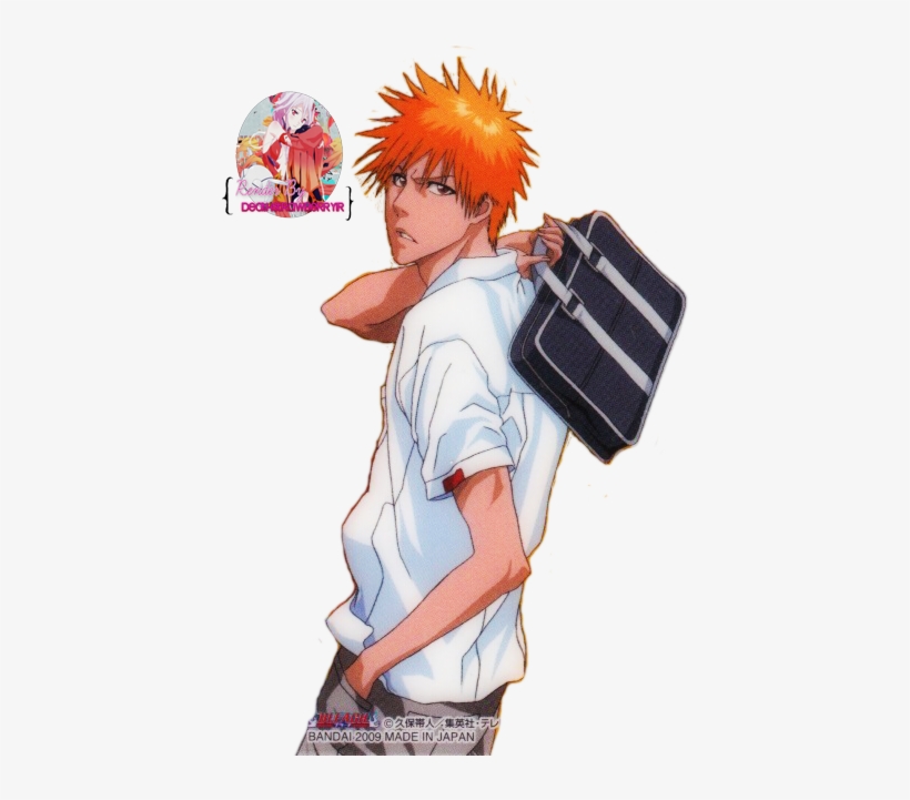 Ichigo School By Deathstrawberryir On Deviantart - Ichigo Kurosaki School, transparent png