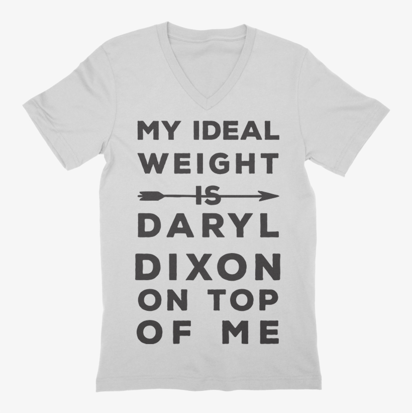 Ideal Weight Is Daryl Dixon On Top V-neck - Daryl Dixon, transparent png