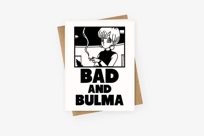 Bad And Bulma Greeting Card - Bulma Shirt, transparent png