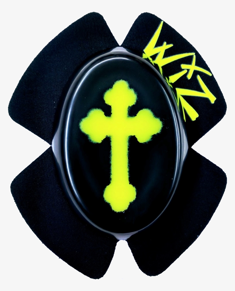 Gothic Cross - Knieschleifer Rot, transparent png