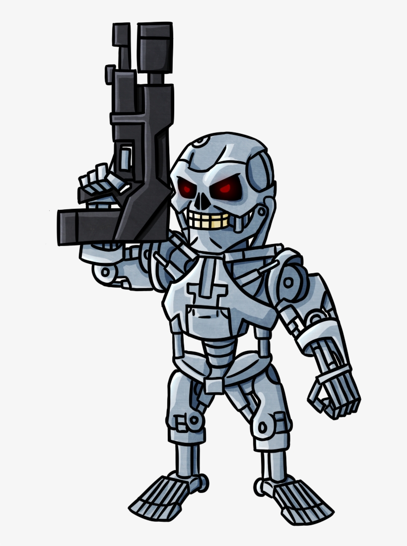 Picture Freeuse Cyborg Robot Art Transprent Png Free - Terminator Robot, transparent png