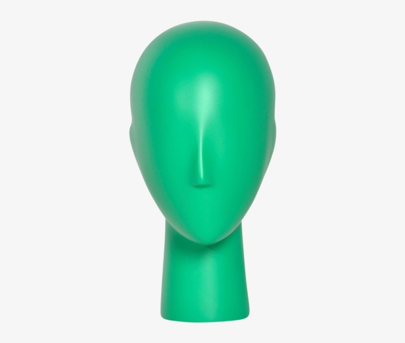 Abstract Female Head Form Jade Green, transparent png