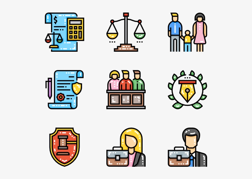 Law & Justice 50 Icons - Web Design Icons, transparent png