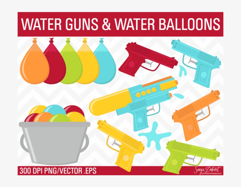 Gun Clipart Water Gun - Water Gun, transparent png