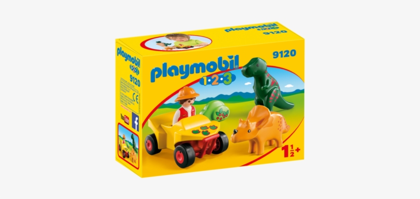 Playmobil 1 - 2 - 3 9120 - Explorer With Dinos - Playmobil 9120, transparent png