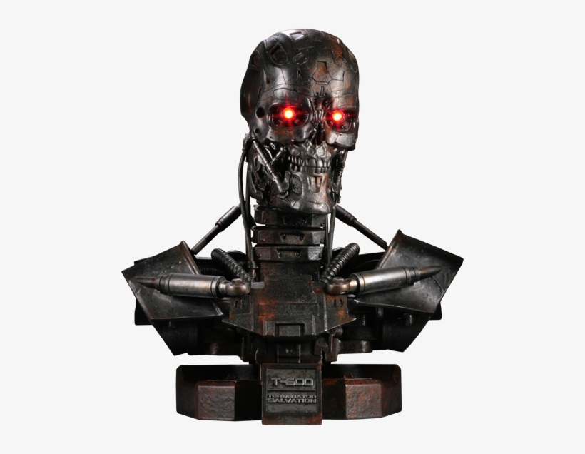 22" Terminator Life-size Bust T - Terminator T 800 Bust, transparent png