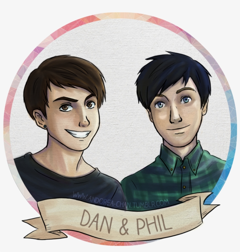 Clip Royalty Free Dan And Phil Google Search Pinterest - Dan And Phil Drawing, transparent png