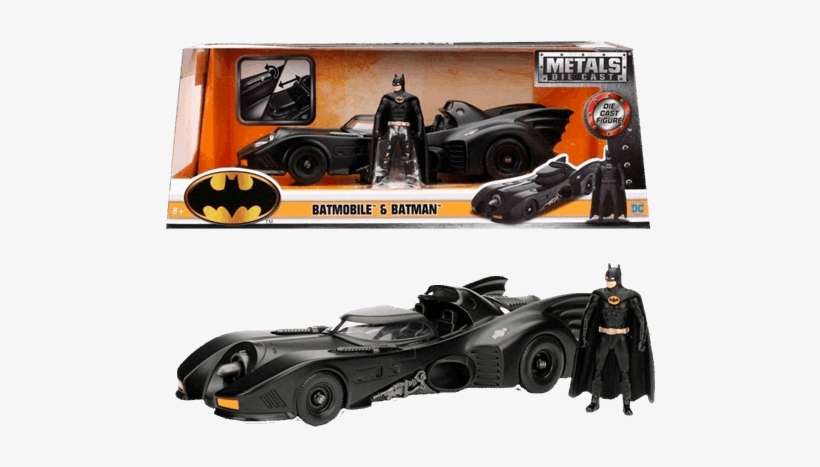 Batmobile 1989 1/24 Scale Die-cast Car Replica With - Batmobile Metals Die Cast, transparent png