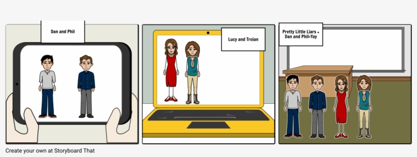 Dan And Phil Pretty Little Liars - Cartoon, transparent png