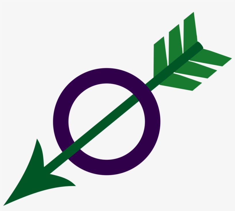 I Wanted A Single Symbol For My Aroace Identity - Arrow With Circle Symbol, transparent png
