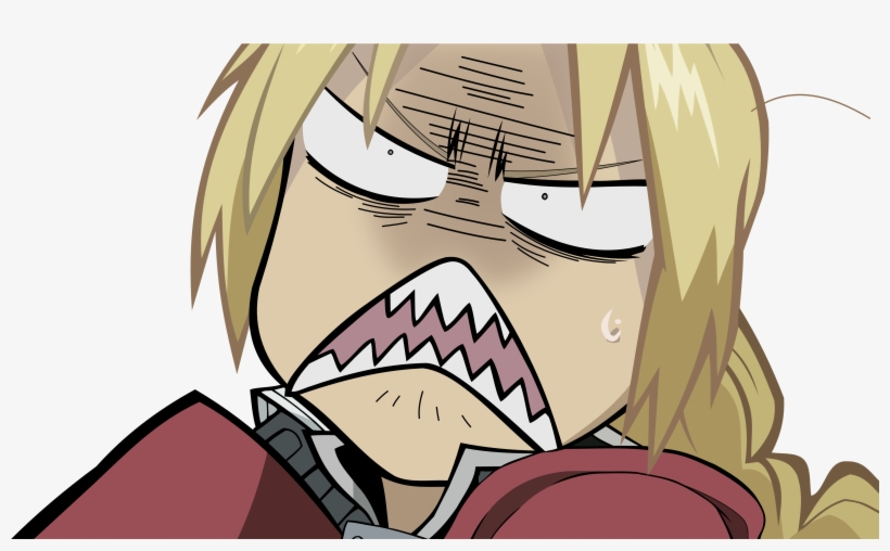 Download Png - Edward Elric Reaction Face, transparent png