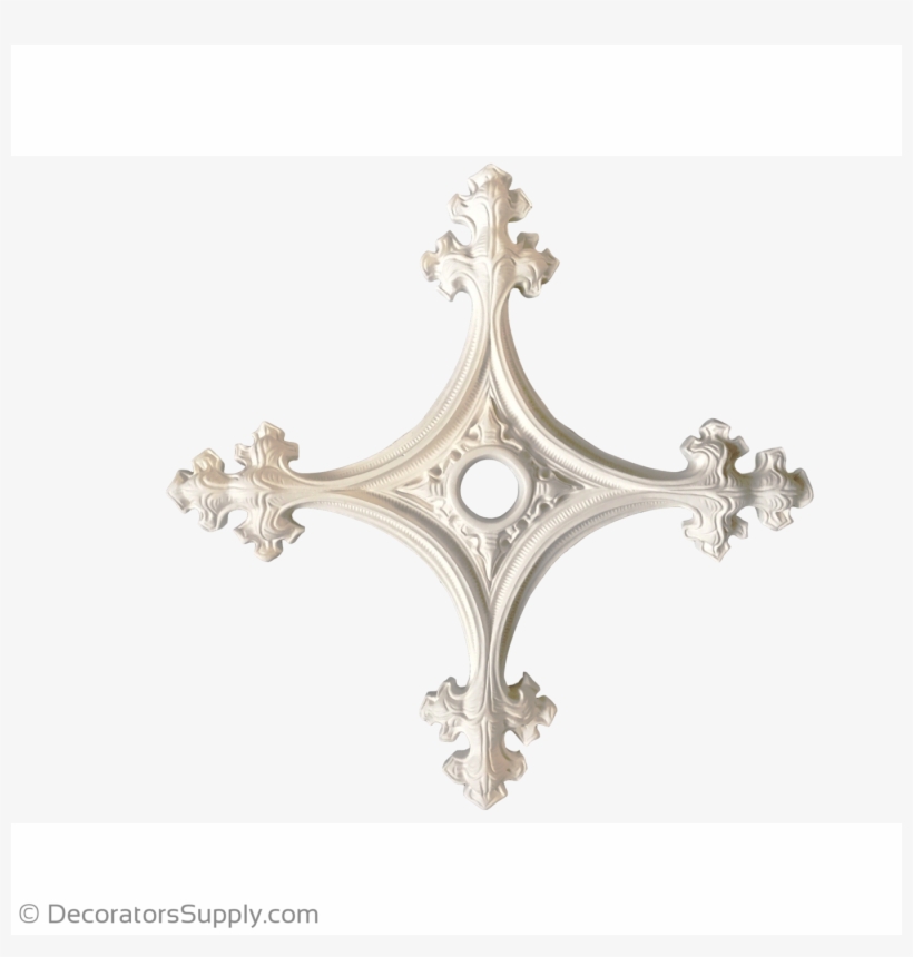 Plaster Medallion Gothic 20" D X 1 1/2" Relief X 1 - Plaster, transparent png