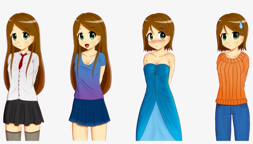 0 - Visual Novel Characters Png, transparent png