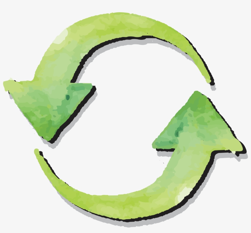 Rotating Arrow Watercolor Painting - Arrow Watercolor, transparent png