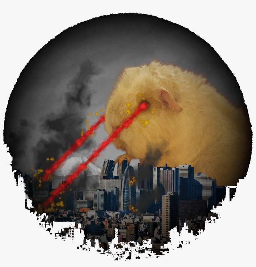 Guinea Pig Attacking Tokyo With Laser Eyes - National Diet Building, transparent png
