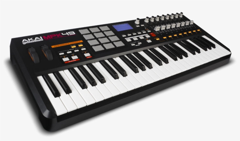 Keyboard - Akai Professional Mpk49 49 - Key Usb Midi Keyboard, transparent png