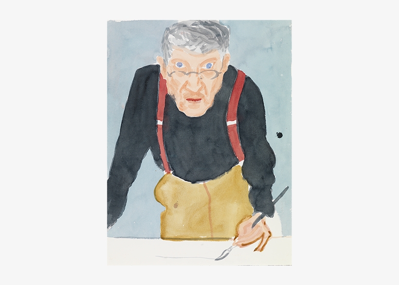 <em>self Portrait With Red Braces</em>, 2003, David - David Hockney Domestic Scene, transparent png