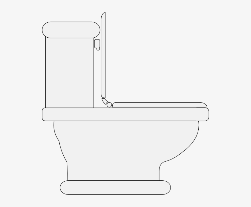 Free Vector Toilet Seat Open Clip Art - Toilet Clip Art, transparent png