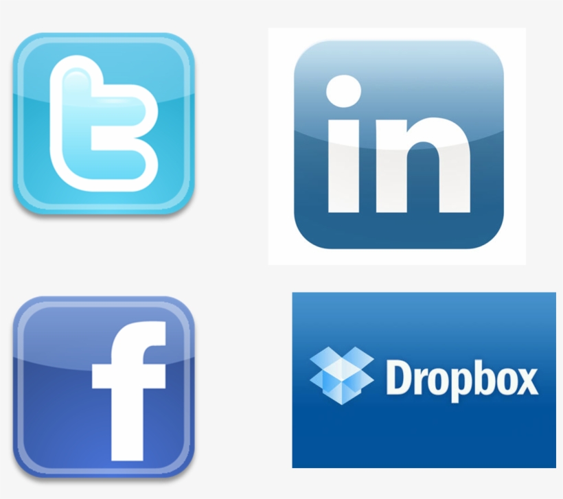 Twiter Linkedin And Icon - Logo Facebook Y Linkedin, transparent png