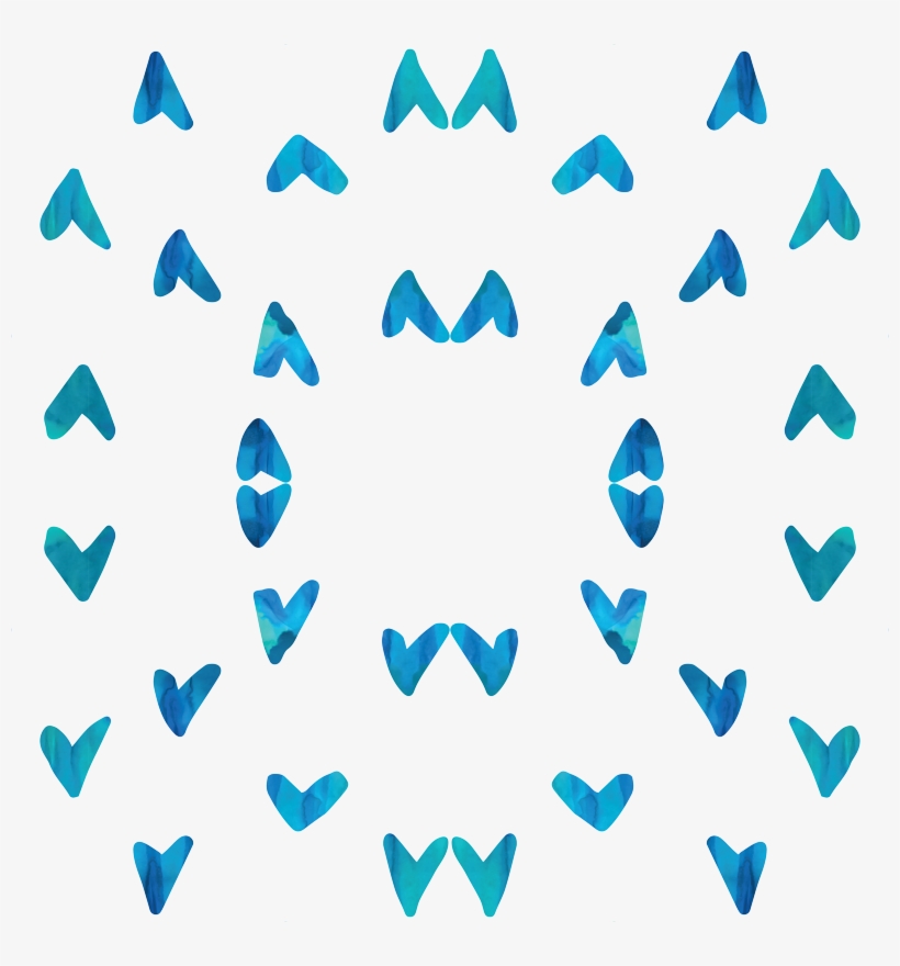 Seafoam And Blue Fabric - Watercolor Painting, transparent png