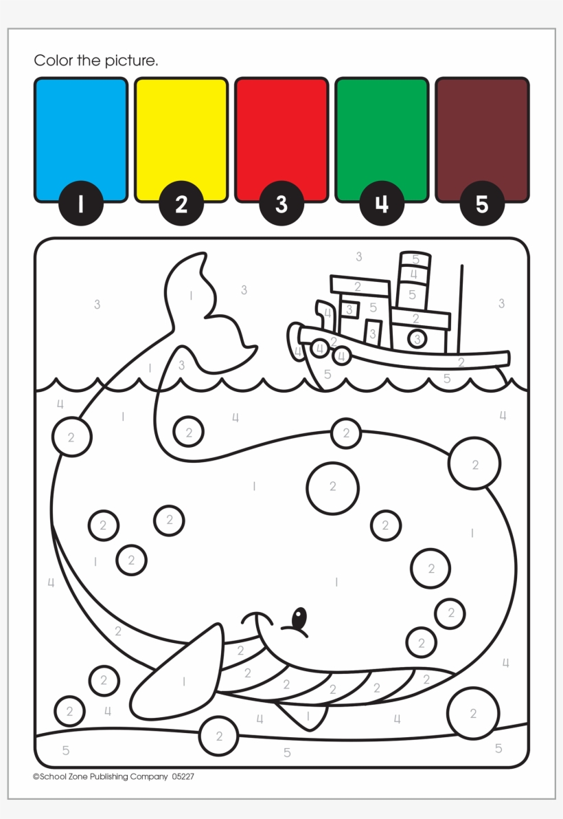 Paint By Numbers I Can Paint Underwater Is A Fun Way - School Zone I Can Paint Books - Underwater, transparent png