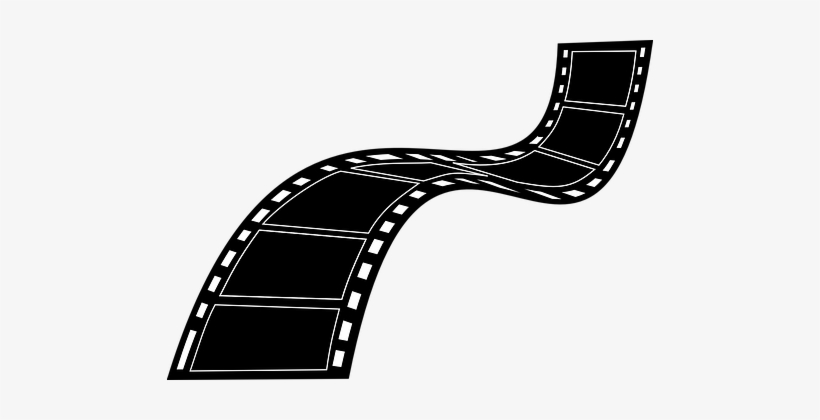 Camera Movie Film Strip Reel Cinema Entert - Movie Tape Clip Art, transparent png