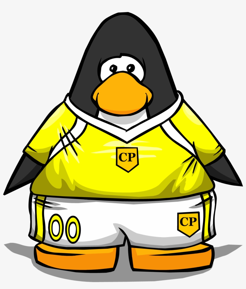 Yellow Soccer Jersey Pc - Club Penguin, transparent png