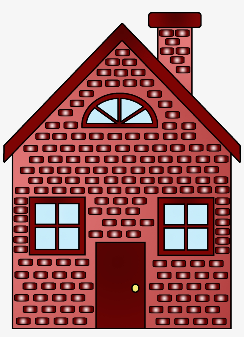 Drawn Hosue Brick House - 3 Little Pigs Brick House, transparent png