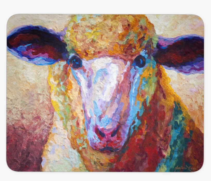 Marion Rose Artist- Awesome Mousepads - Marion Rose 'dorset Ewe' Canvas Art, transparent png