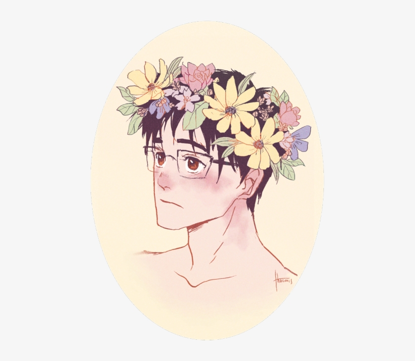 Yuri Plisetsky Flower Crown, transparent png