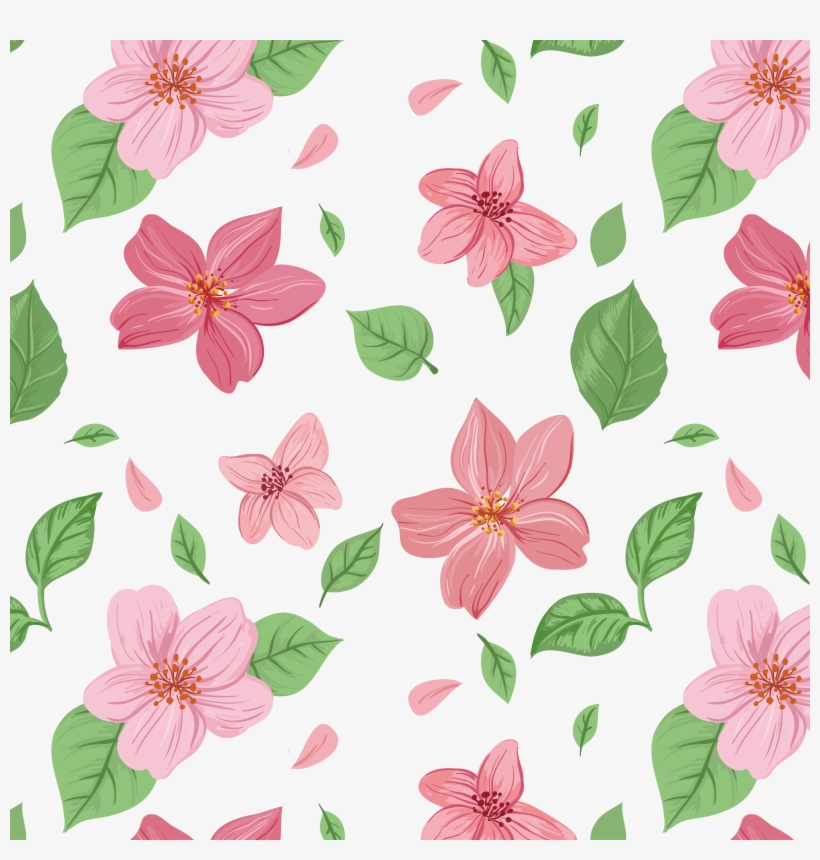 Pink Flowers Euclidean Vector, transparent png