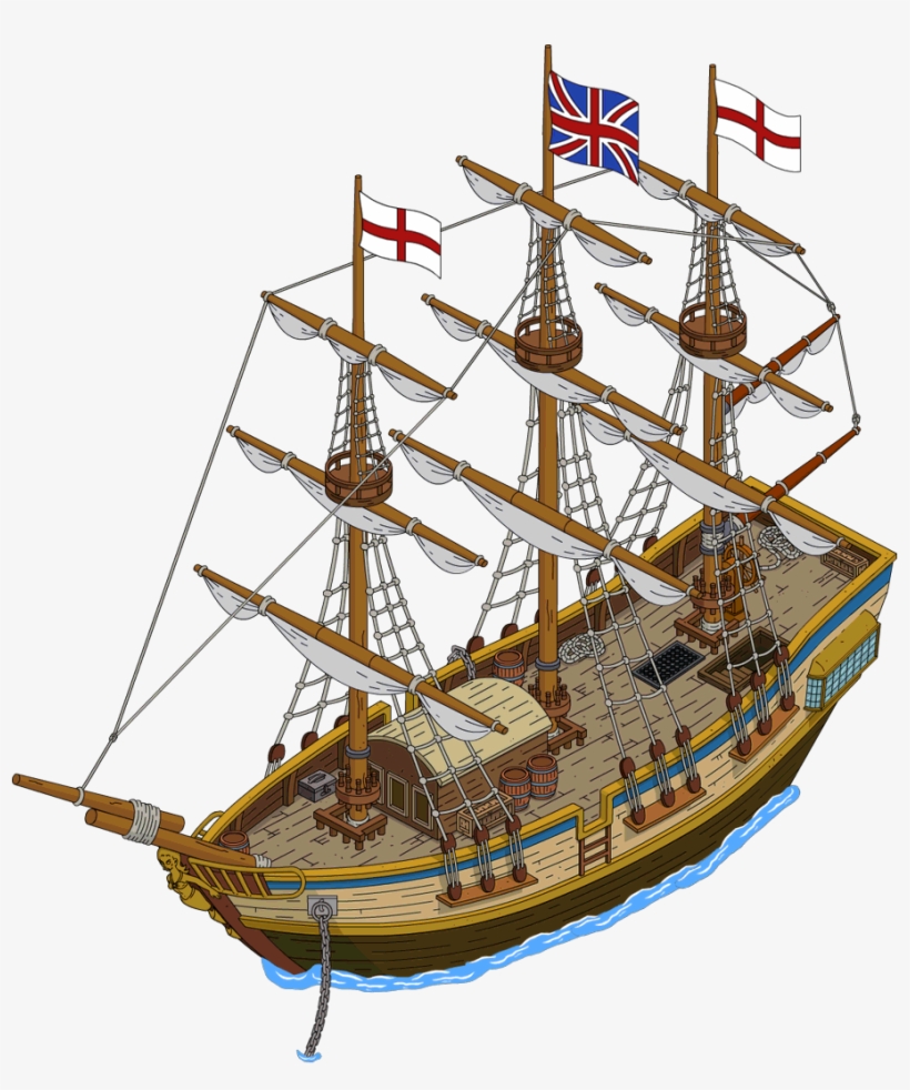 Pirate Ship Menu - Simpsons Tapped Out Boat, transparent png