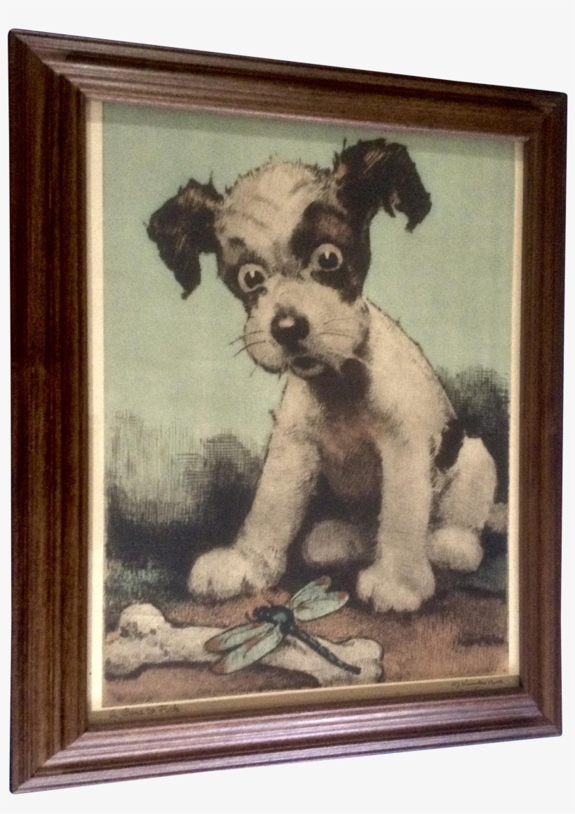 John Knowles Hare A Bone To Pick, Puppy Dog Lithograph - Dog Art By John Knowles Hare, transparent png