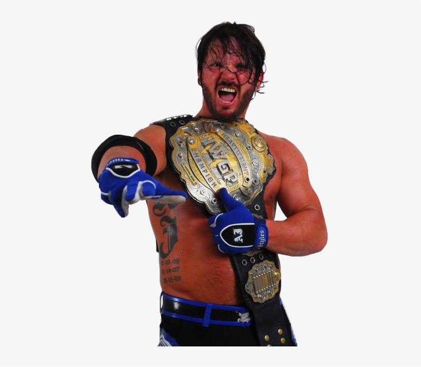 Aj Styles Transparent Background - Aj Styles Iwgp Heavyweight Championship, transparent png