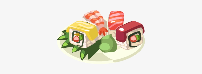 Rainbow Sushi - Rainbow Sushi Clip Art, transparent png