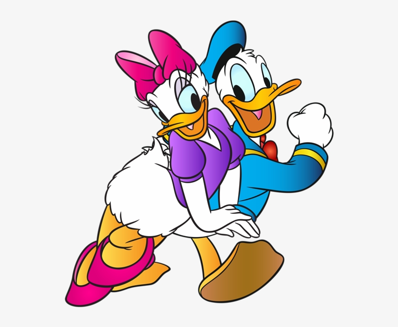 Daisy And Duck Free Clip Art Black And White Donald Duck Png