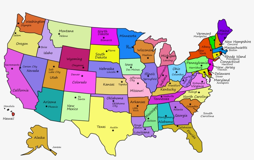 Big Image - Civil War Map Capitals, transparent png