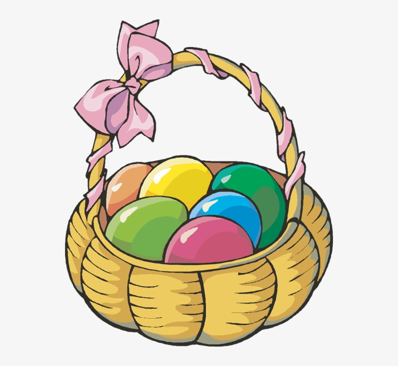 Web Design Clip Art - Basket Of Easter Eggs, transparent png