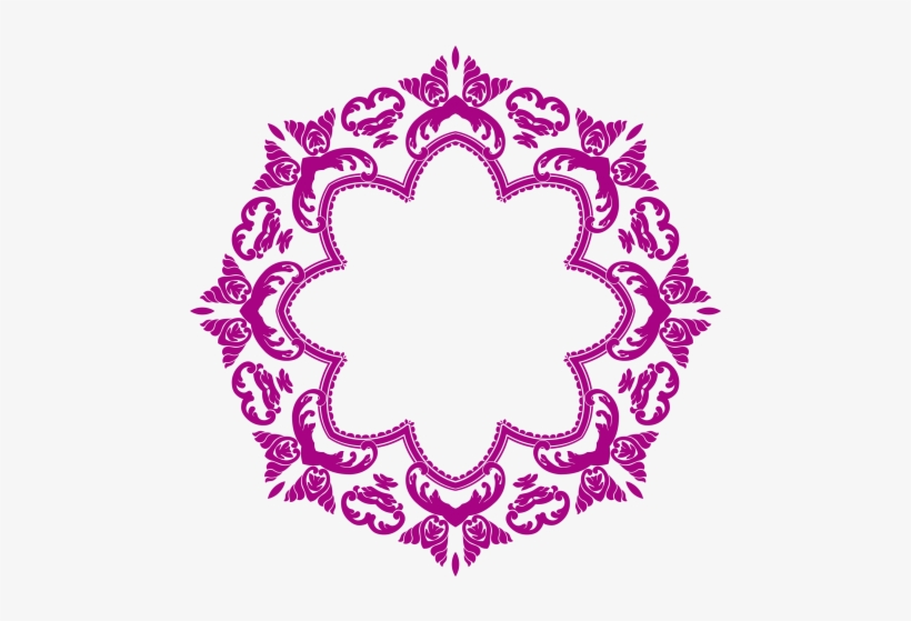 Flower Border Png Image - Flores Art Nouveau Png, transparent png