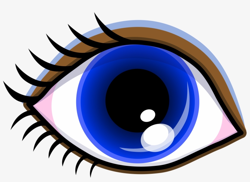Banner Black And White Stock Anime Eyes At Getdrawings - Cartoon Images Of Eye, transparent png