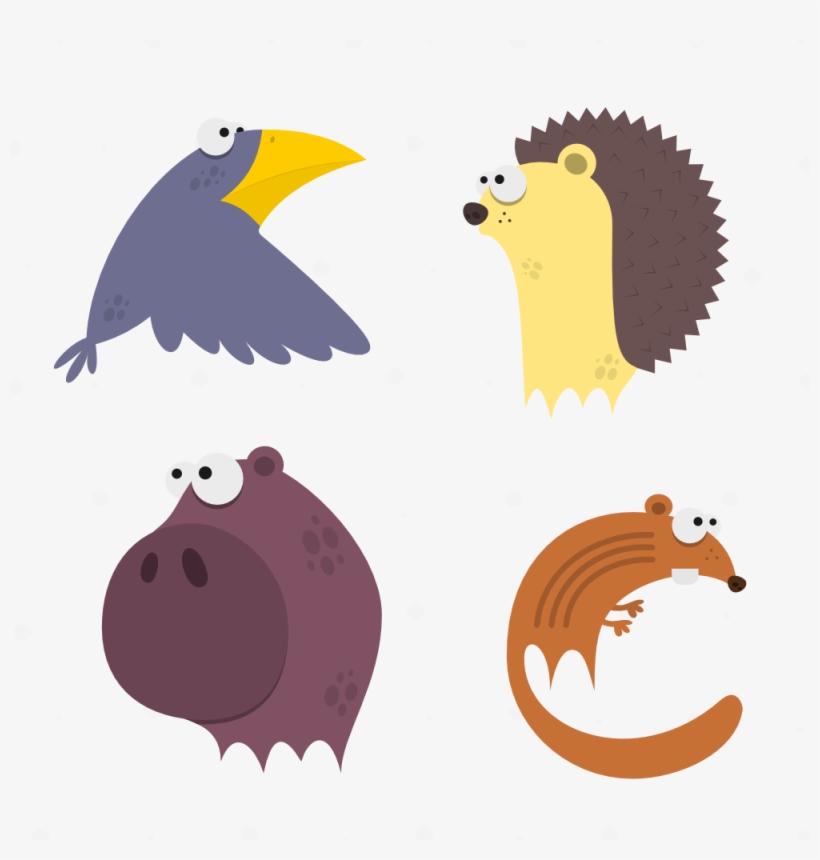 Cute Animals Vector Set - Cute Animals Vector Png, transparent png