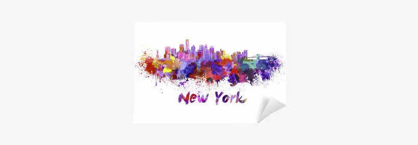 Gallery Direct Paulrommer's 'new York Skyline In Watercolori', transparent png