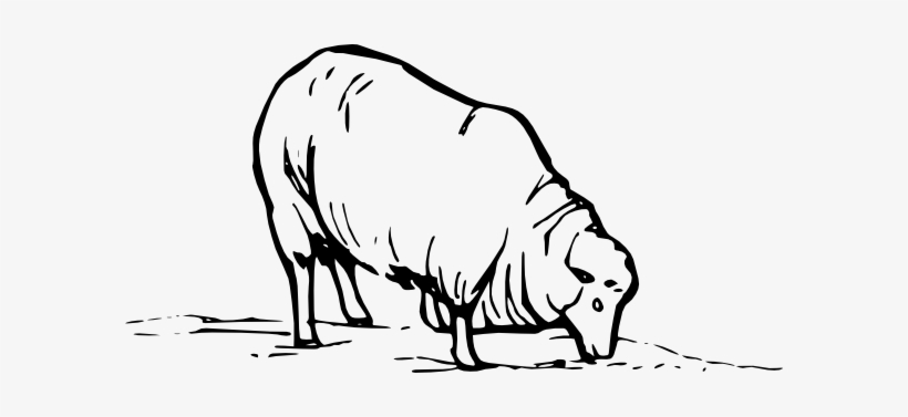 Free Vector Earting Sheep Clip Art - Sheep Clip Art, transparent png