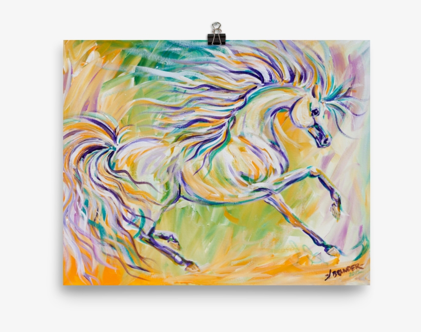 Wind Swept Horse Glossy Print Spirit Horse Throw Blanket 1000x1000